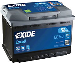096 EXIDE EXCELL CAR BATTERY EB740