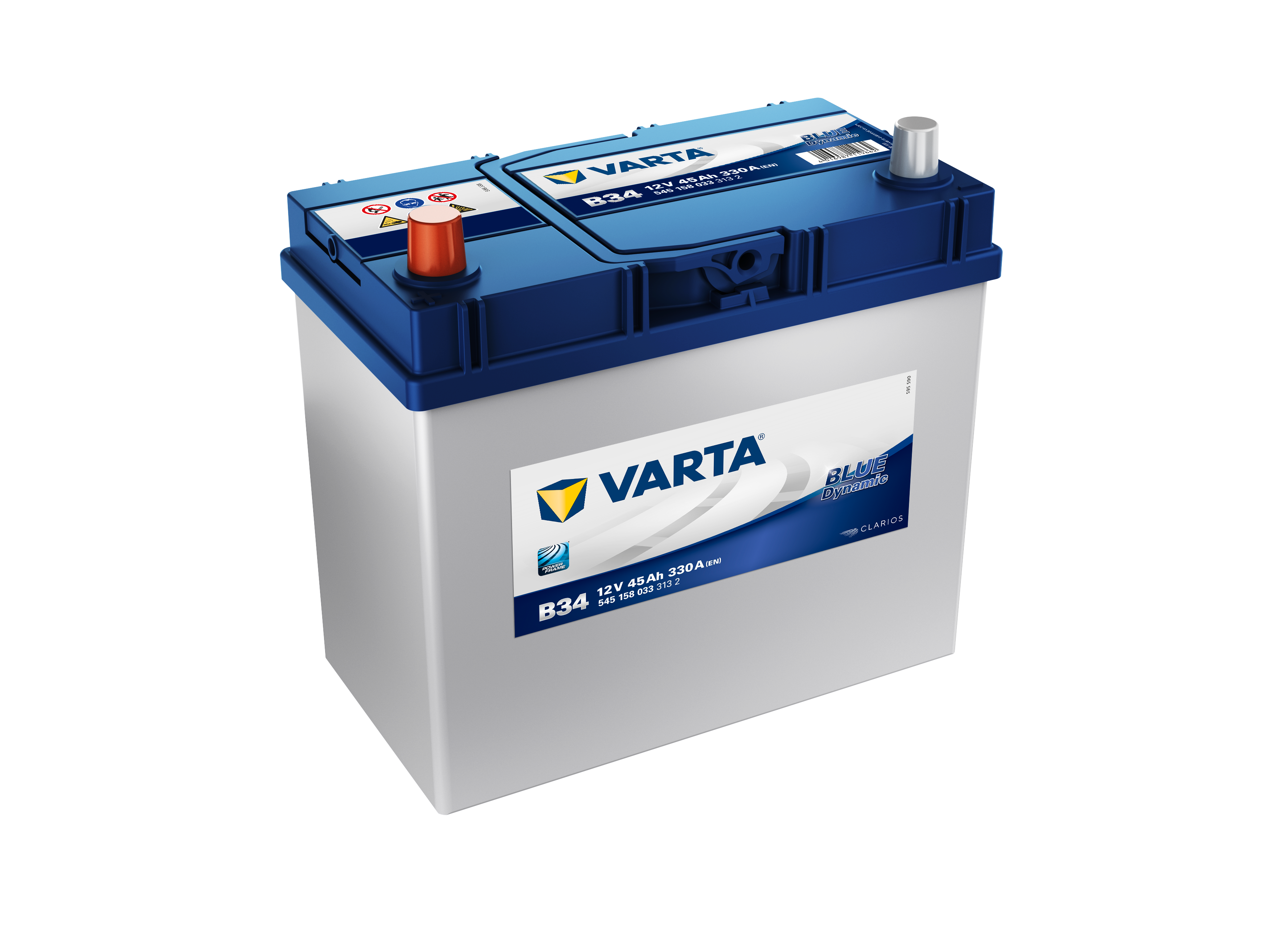 VARTA BLUE Dynamic B34 043/057 type Battery 4 Year Warranty