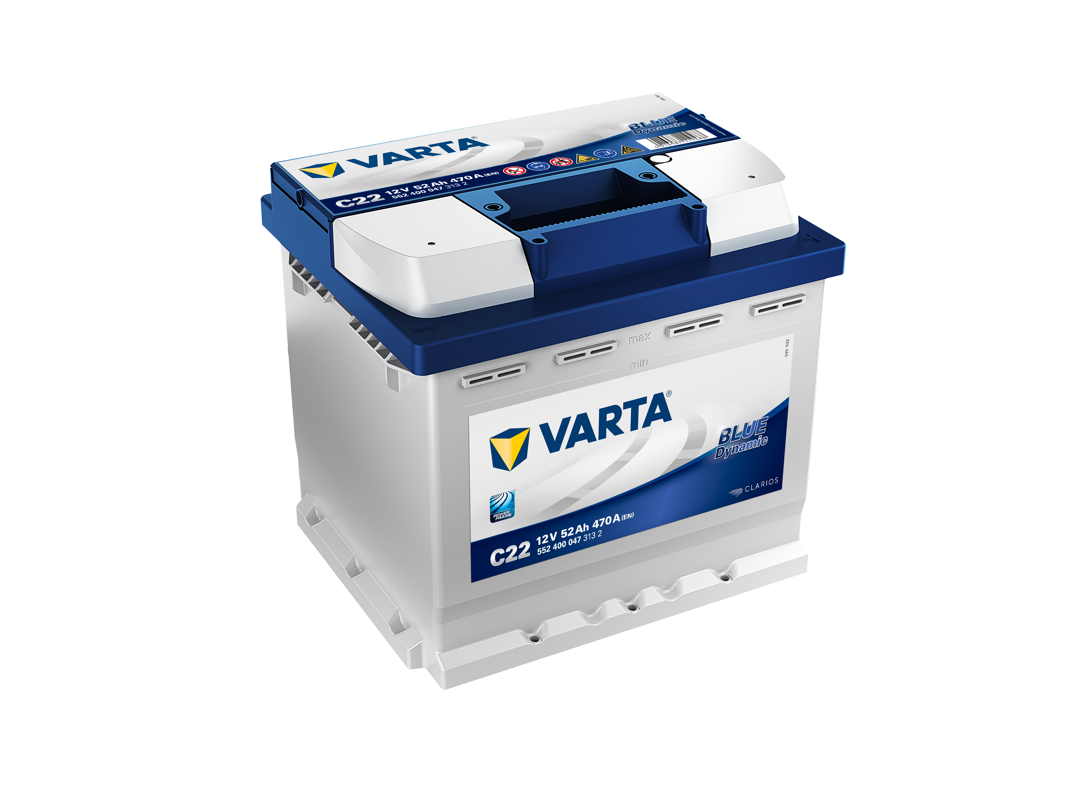 VARTA BLUE Dynamic C22 012/079 type Battery 4 Year Warranty