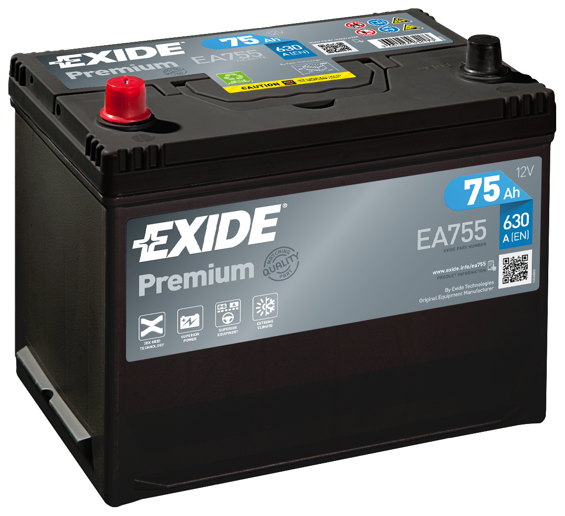 EA755 Exide Premium Car Battery W031TE 069 Type 4 Years Warranty
