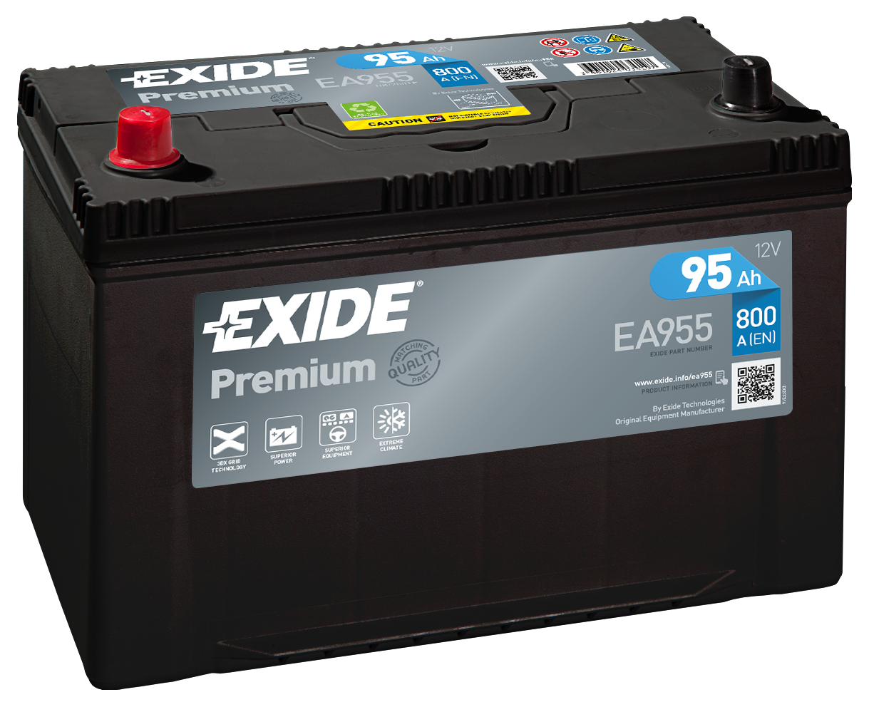 EA955 Exide Premium Car Battery 250TE 250H Type 4 Years Warranty