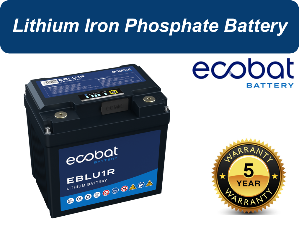 Ecobat 12V 48AH Lithium Battery Tesla 12V battery replacement