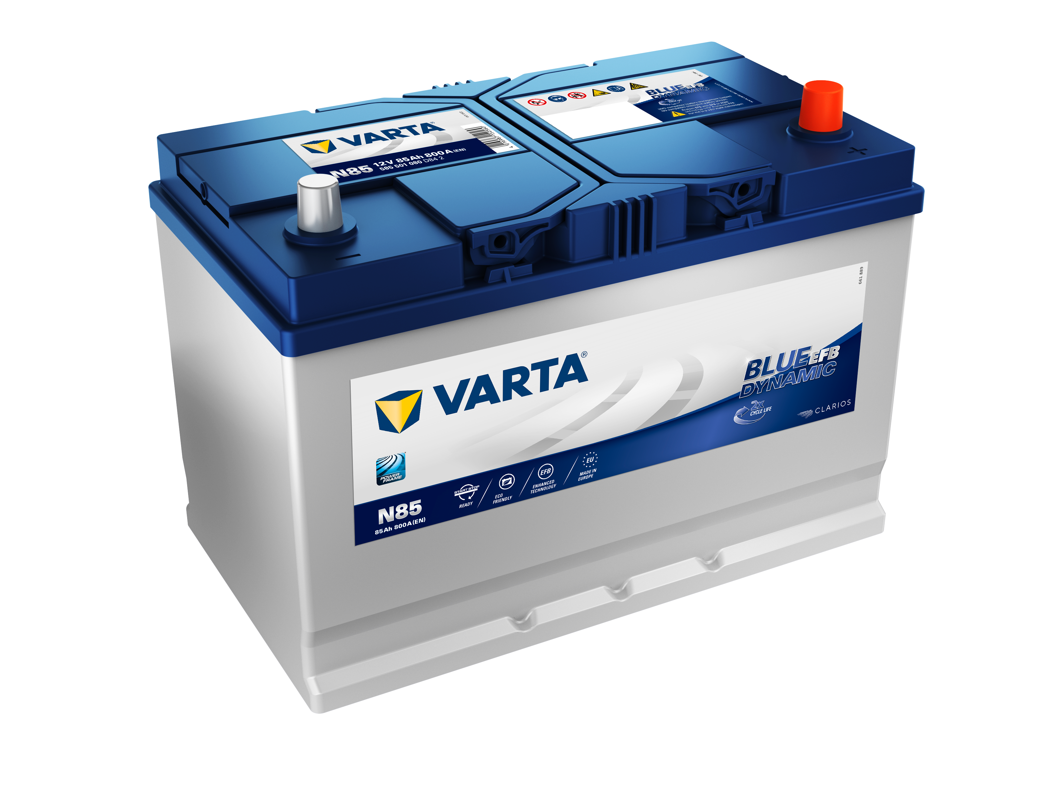 VARTA BLUE Dynamic EFB N85 335EFB type Start-Stop Battery 4 Year Warranty
