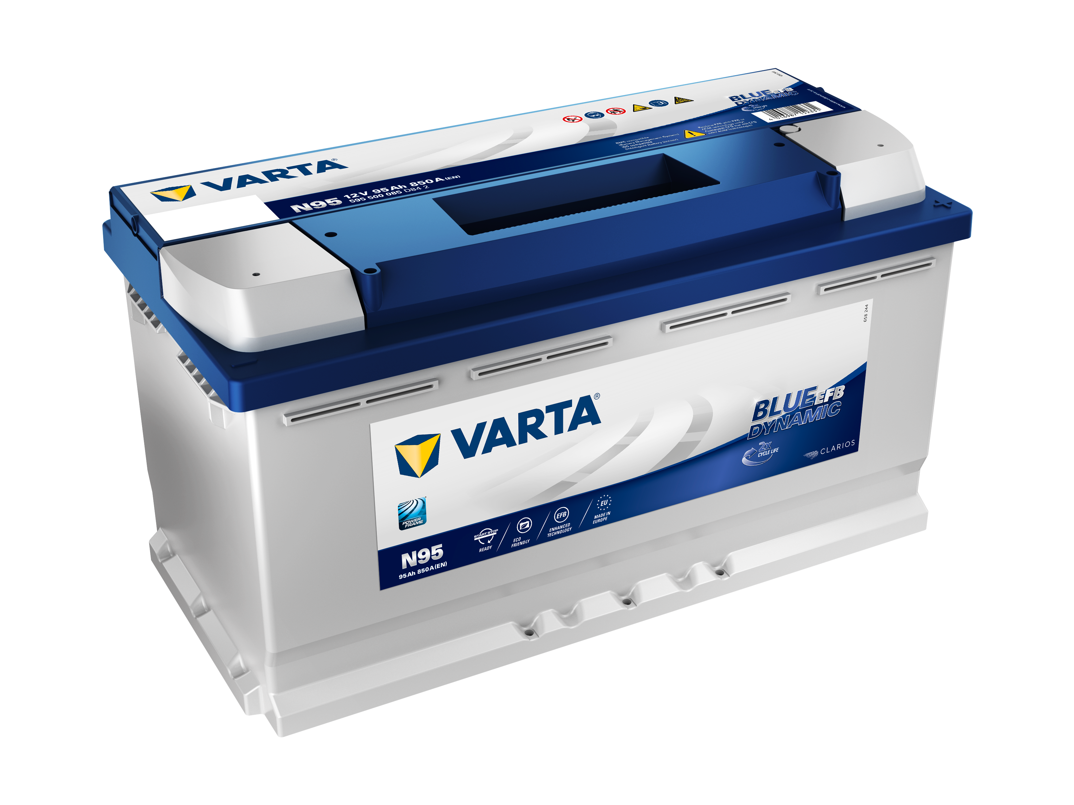 VARTA BLUE Dynamic EFB N95 019EFB type Start-Stop Battery 4 Year Warranty