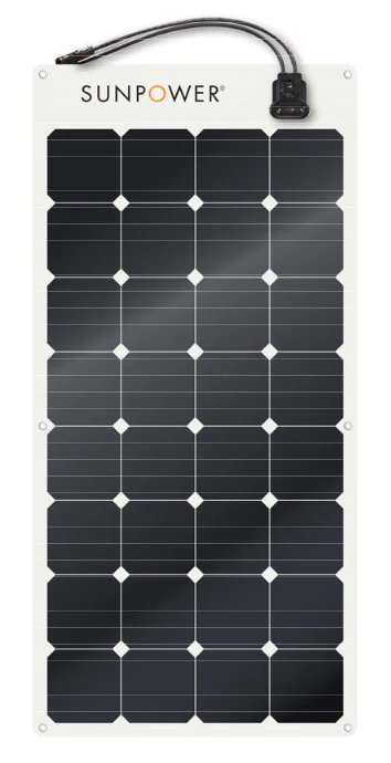 SunPower 100W Flexible solar panel 1153x556mm